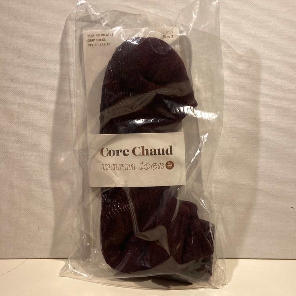 Core Chaud Warm Toes Merino Pilates Grip Socks Style Ballet